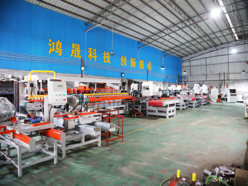 Ceramic tile and rock slab processing equipment.