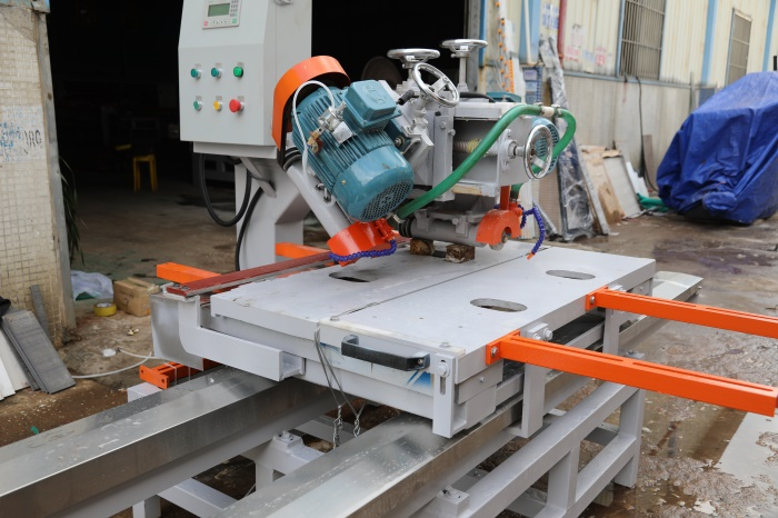 Ceramic tile cutting equipment.