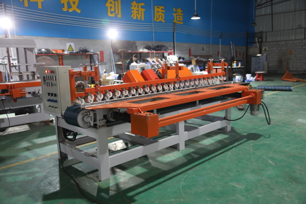 Six head tile chamfering machine