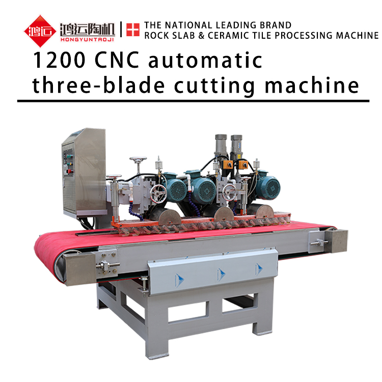 Automatic three-blade CNC tile cutter