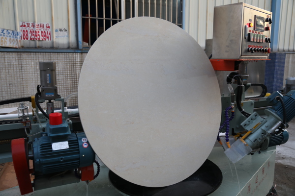 Sintered stone round table processing