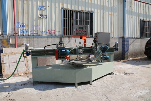 porcelain slab round table cutting and grinding machine