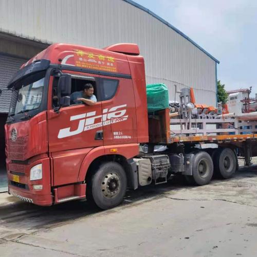 To NanNing city,GuangXi province,eight head arc polishing machine and1800CNC automatic three blade cutting machine
