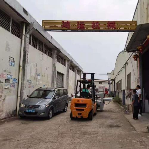To NanYang city,HeNan province,1800 CNC three blade cutting machine and automatic tile 45 degree cutting machine
